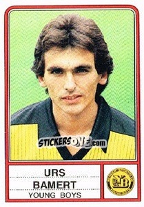 Cromo Urs Bamert - Football Switzerland 1984-1985 - Panini