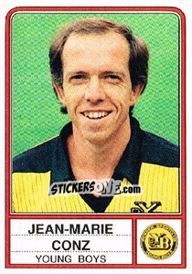 Sticker Jean-Marie Conz - Football Switzerland 1984-1985 - Panini