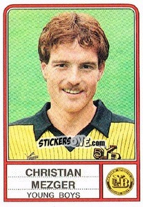 Sticker Christian Mezger - Football Switzerland 1984-1985 - Panini