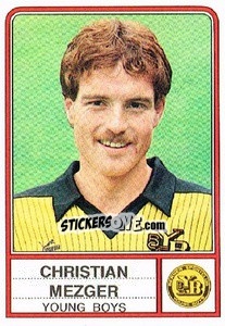Sticker Christian Mezger - Football Switzerland 1984-1985 n. 242 - Panini