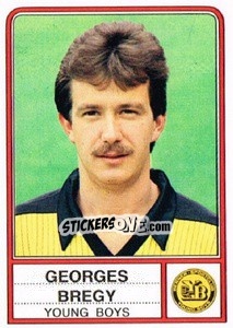 Cromo Georges Bregy - Football Switzerland 1984-1985 - Panini