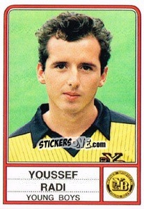 Sticker Youssef Radi - Football Switzerland 1984-1985 - Panini