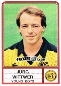 Cromo Jurg Wittwer - Football Switzerland 1984-1985 - Panini