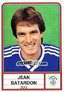 Sticker Jean Batardon - Football Switzerland 1984-1985 - Panini