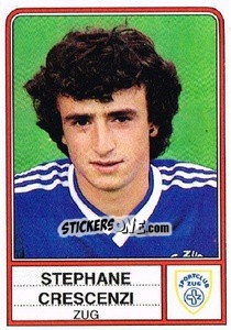 Cromo Stephane Crescenzi - Football Switzerland 1984-1985 - Panini
