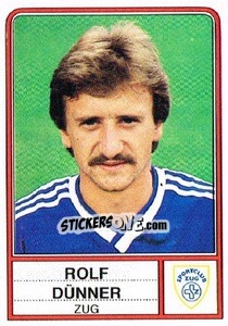 Figurina Rolf Dunner - Football Switzerland 1984-1985 - Panini