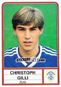 Figurina Christoph Gilli - Football Switzerland 1984-1985 - Panini
