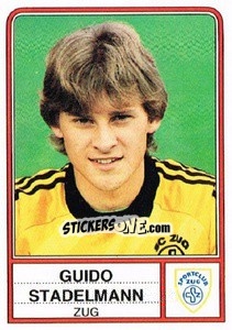 Cromo Guido Stadelmann - Football Switzerland 1984-1985 - Panini