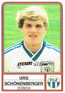 Figurina Urs Schonenberger - Football Switzerland 1984-1985 n. 277 - Panini