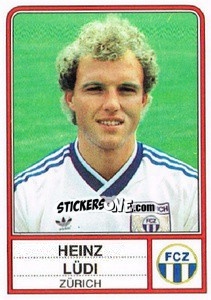 Figurina Heinz Ludi - Football Switzerland 1984-1985 n. 279 - Panini