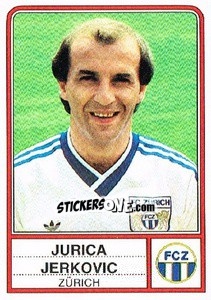 Cromo Jurica Jerkovic - Football Switzerland 1984-1985 - Panini