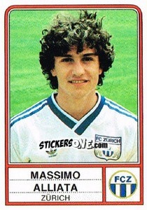 Sticker Massimo Alliata - Football Switzerland 1984-1985 - Panini