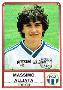 Figurina Massimo Alliata - Football Switzerland 1984-1985 n. 284 - Panini