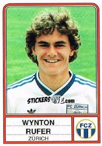 Figurina Wynton Rufer - Football Switzerland 1984-1985 - Panini