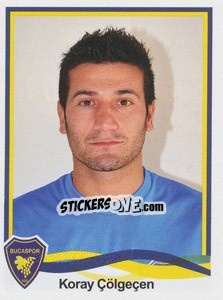 Sticker Koray Çölgeçen - Spor Toto Süper Lig 2010-2011 n. 32 - Panini
