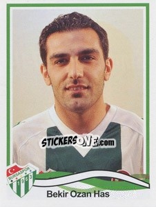 Sticker Bekir Ozan Has - Spor Toto Süper Lig 2010-2011 n. 56 - Panini
