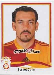 Sticker Servet Çetin - Spor Toto Süper Lig 2010-2011 - Panini
