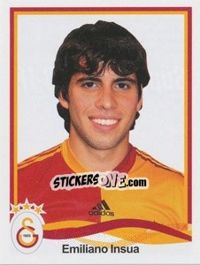 Cromo Emiliano Insua - Spor Toto Süper Lig 2010-2011 - Panini