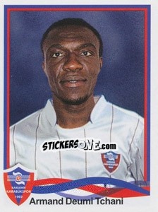 Sticker Armand Deumi Tchani - Spor Toto Süper Lig 2010-2011 n. 208 - Panini