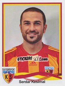 Cromo Serdar Kesimal - Spor Toto Süper Lig 2010-2011 - Panini