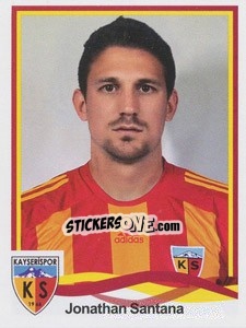 Cromo Jonathan Santana - Spor Toto Süper Lig 2010-2011 n. 260 - Panini