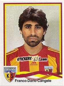 Sticker Franco Dario Cangele - Spor Toto Süper Lig 2010-2011 n. 262 - Panini