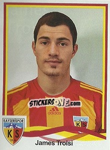 Figurina James Troisi - Spor Toto Süper Lig 2010-2011 - Panini