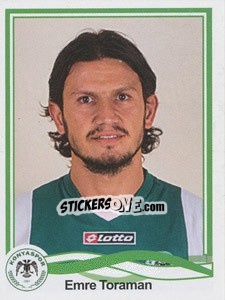 Sticker Emre Toraman - Spor Toto Süper Lig 2010-2011 - Panini