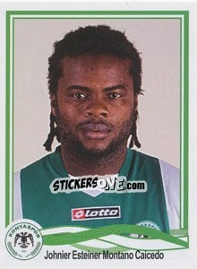 Sticker Johnier Esteiner Montano Caicedo - Spor Toto Süper Lig 2010-2011 n. 281 - Panini