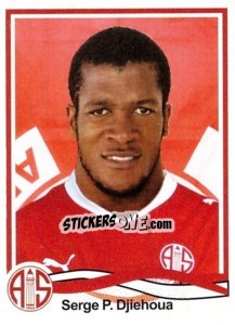 Sticker Serge P. Djiehoua - Spor Toto Süper Lig 2010-2011 - Panini