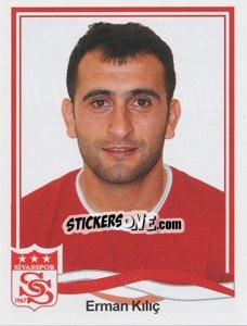 Sticker Erman Kiliç - Spor Toto Süper Lig 2010-2011 n. 372 - Panini