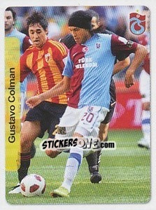 Sticker Gustavo Colman - Spor Toto Süper Lig 2010-2011 - Panini