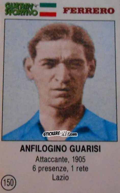 Sticker Anfilogino Guarisi - Azzurri. La Storia Della Nazionale Italiana n. 150 - Guerin Sportivo