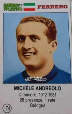 Sticker Michele Andreolo - Azzurri. La Storia Della Nazionale Italiana n. 174 - Guerin Sportivo