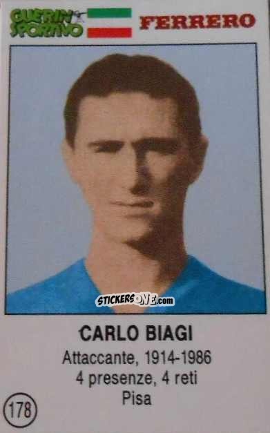 Sticker Carlo Biagi - Azzurri. La Storia Della Nazionale Italiana n. 178 - Guerin Sportivo