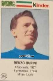 Figurina Renzo Burini - Azzurri. La Storia Della Nazionale Italiana n. 266 - Guerin Sportivo