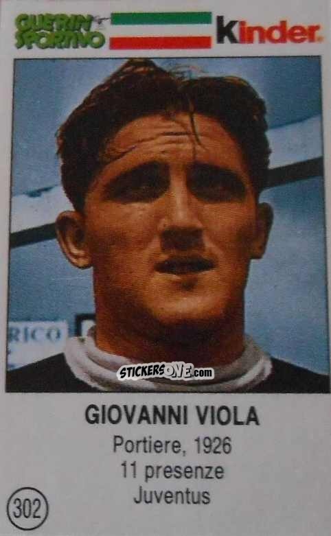 Figurina Giovanni Viola - Azzurri. La Storia Della Nazionale Italiana n. 302 - Guerin Sportivo