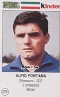 Sticker Alfio Fontana - Azzurri. La Storia Della Nazionale Italiana n. 326 - Guerin Sportivo