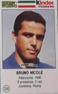 Sticker Bruno Nicolè - Azzurri. La Storia Della Nazionale Italiana n. 338 - Guerin Sportivo