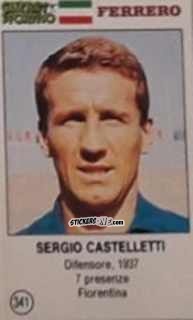 Figurina Sergio Castelletti - Azzurri. La Storia Della Nazionale Italiana n. 341 - Guerin Sportivo