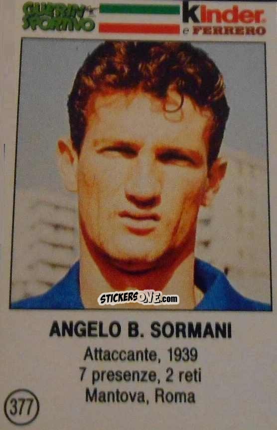 Sticker Angelo B. Sormani - Azzurri. La Storia Della Nazionale Italiana n. 377 - Guerin Sportivo