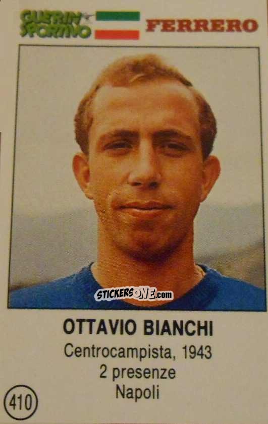 Sticker Ottavio Bianchi - Azzurri. La Storia Della Nazionale Italiana n. 410 - Guerin Sportivo