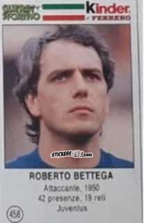 Figurina Roberto Bettega - Azzurri. La Storia Della Nazionale Italiana n. 458 - Guerin Sportivo