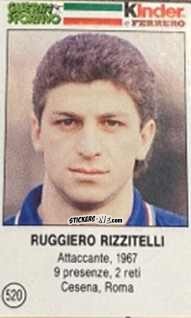 Sticker Ruggiero Rizzitelli - Azzurri. La Storia Della Nazionale Italiana n. 520 - Guerin Sportivo