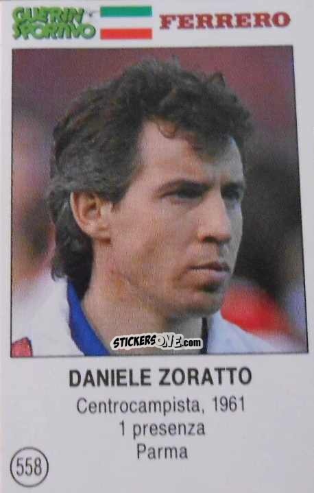 Cromo Daniele Zoratto - Azzurri. La Storia Della Nazionale Italiana n. 558 - Guerin Sportivo