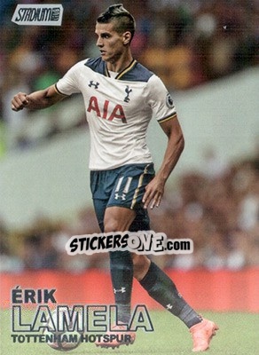 Sticker Erik Lamela - Stadium Club Premier League 2016 n. 5 - Topps
