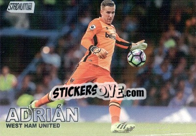 Sticker Adrian - Stadium Club Premier League 2016 n. 24 - Topps