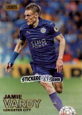 Sticker Jamie Vardy - Stadium Club Premier League 2016 n. 25g - Topps