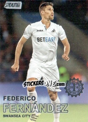 Sticker Federico Fernandez - Stadium Club Premier League 2016 - Topps
