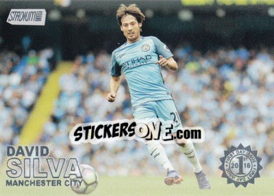 Sticker David Silva - Stadium Club Premier League 2016 n. 77f - Topps